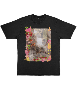 Peaceful London Scene Three Oversized Washed T-Shirt